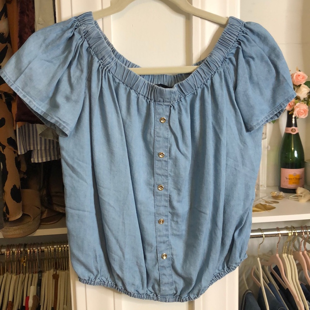 Denim top